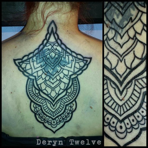 Cover up in progress… looking forward to shading this in.. #deryntwelve #coverup #coveruptatt