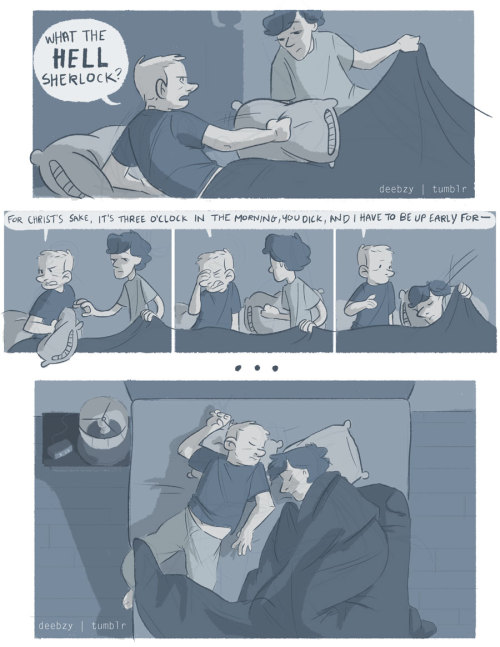 0011000111110010100: seems all I ever do now is draw John and Sherlock sleeping??? ok