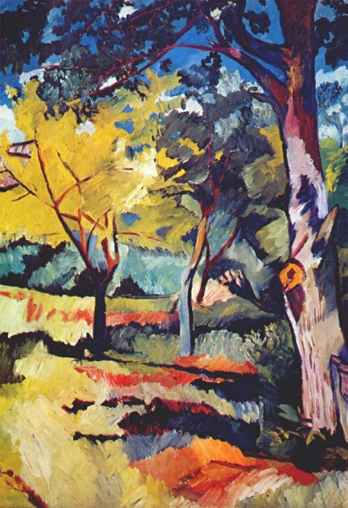 Landscape at Ladyzhino, 1908, Natalia Goncharova