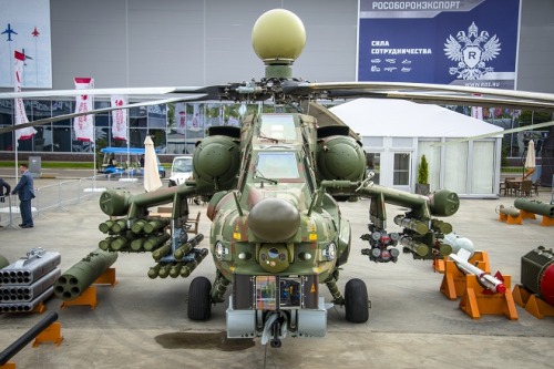 (via Helikopter Mi-28NE, Mi-35M dan Mi-35P Meriahkan Army 2021) 