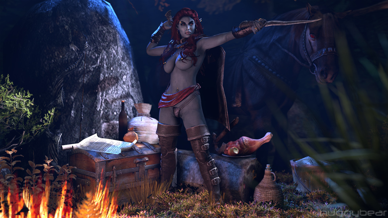 huggybear742: Skyrim - Evesa Selvayn “You won’t see me coming.” Dunmer Rogue