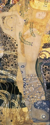 theartgeeks:  Water Serpents I by Gustav Klimt