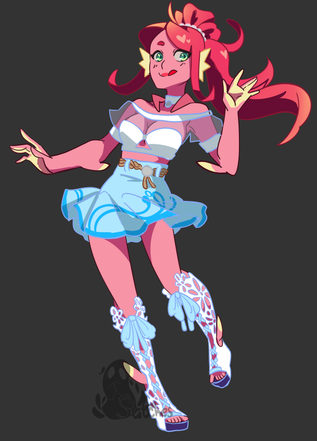 stitchesofsoulsart:Drew the pretty lady real quick