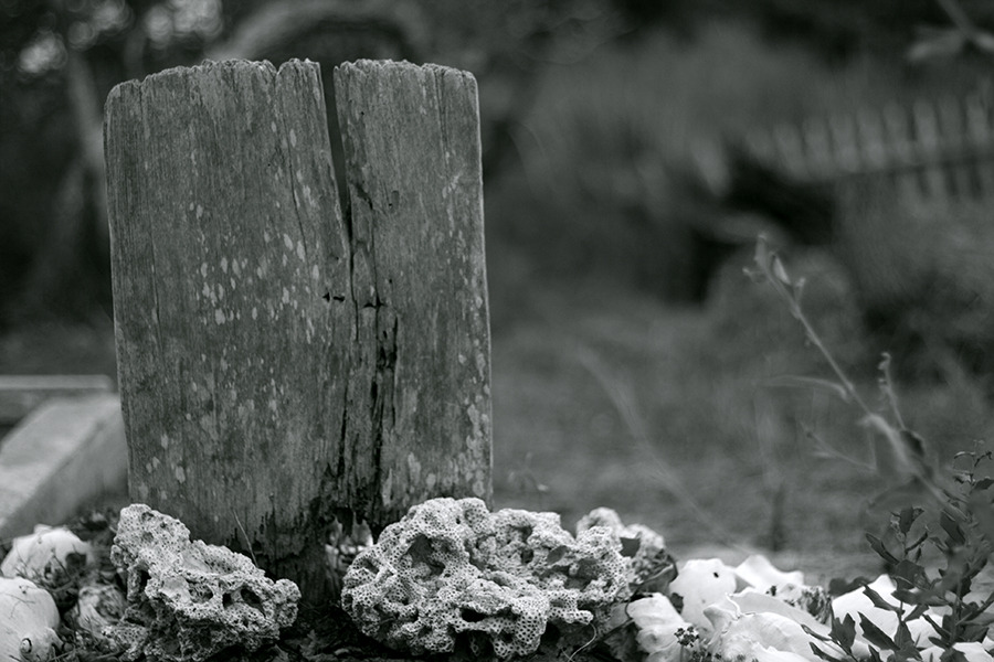 graveplaces:  Wooden grave markers 