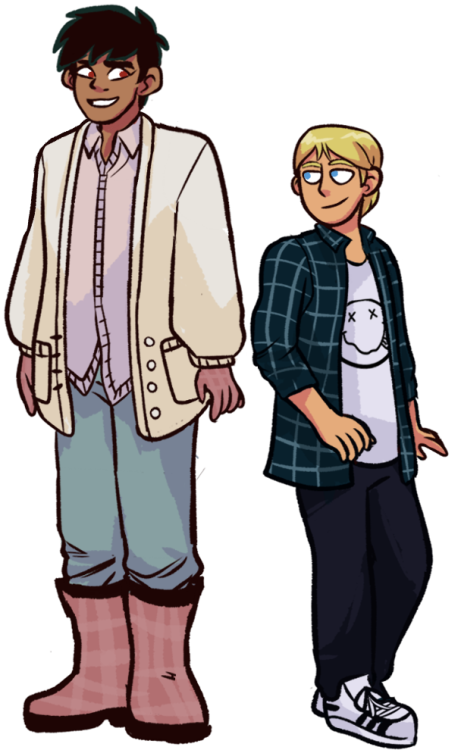 decided to change things up and draw the boys in some new threads / fashion, ft. Rex with his hair d