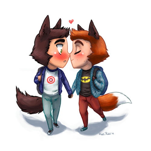 Unlike most cubs, Derek can&rsquo;t help but feel excited for the new school year. Chibi Sterek 