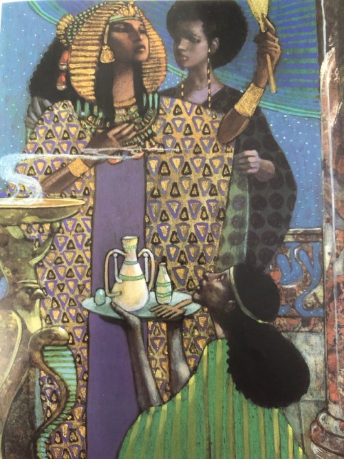 likeniobe:illustrations by leo and diane dillon for aïda as told by leontyne priceAïda as a heroine 