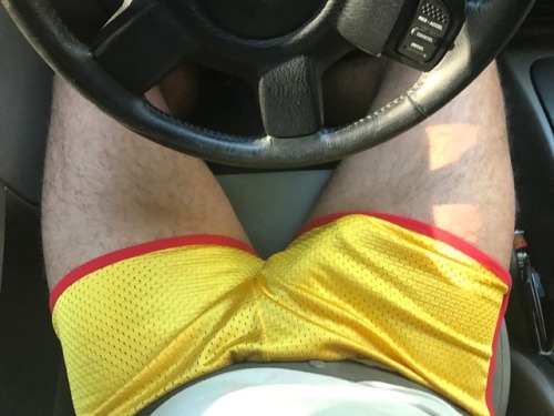 prettyricky8:  Bulge and cum in Andrew Christian shorts