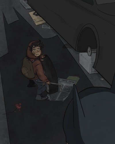 kartsie:You know that feeling of terror when you get caught stealing Batman’s tires?Me