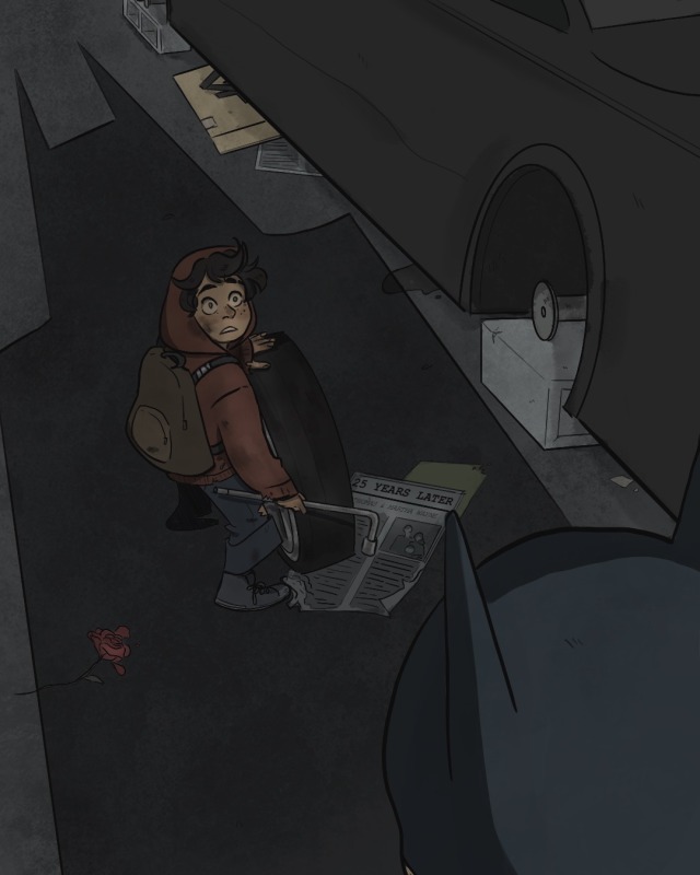 kartsie:You know that feeling of terror when you get caught stealing Batman’s tires?Me