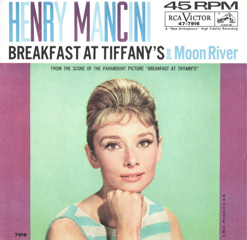 Henry Mancini “Breakfast at Tiffany’s” b/w “Moon River”