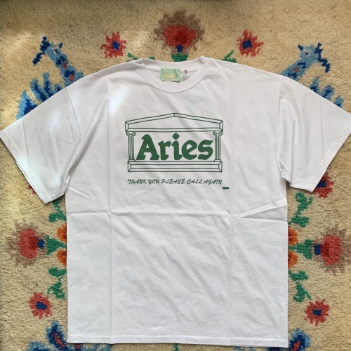 OG Aries white logo t-shirt(more information, more gold)
