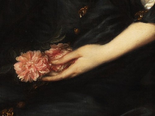 die-rosastrasse:❀ Hands with flowers - Anthony van Dyck ❀