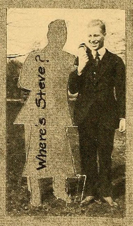 weirdyearbook:  One expects to find photos cut out from old yearbooks, but here’s one that got cut out before the yearbook went to press.  From the University of Cincinnati’s 1917 yearbook. Here’s my gallery of unusual imagery from vintage college