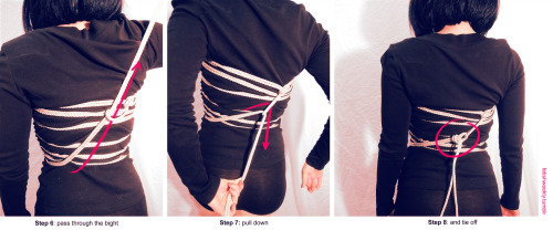 fetishweekly:Shibari Tutorial: Checkerboard Harness♥ Always practice cautious kink! Have your sheers