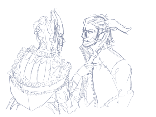 a bunch of old sketches while watching the musketeers, related to my Queen and Consort idea. I loved