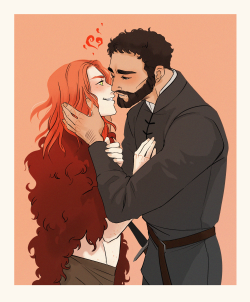 Skellan and Elezar are everything to me I can’t stop re-reading Champion of the Scarlet Wolf I love 