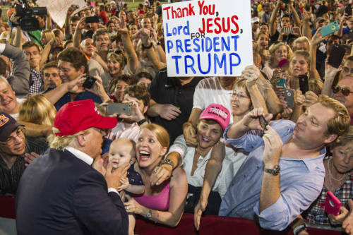 chaoswolf1982:  agrifuture:  why does this actual, real life photo look like a nightmarish norman rockwell painting   And Jesus is offscreen going “Oh no, don’t you try blaming ME for this asshole…”