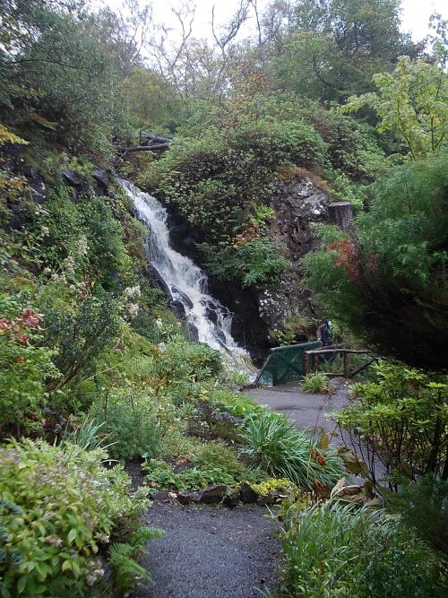 charlesreeza:One of two waterfalls in the gardens at Dunvegan Castle, Isle of Skye.