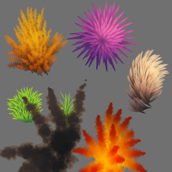 littlecoffeemonsters:  pwnypony:  makkon:  Watched this awesome tutorial on painting quick and easy grass. I can apply it to other things like TREES, SPIKEY THINGS, FUR, FEATHERS, EXPLOSIONS THIS CHANGES EVERYTHING   ………..  omg that lighter color