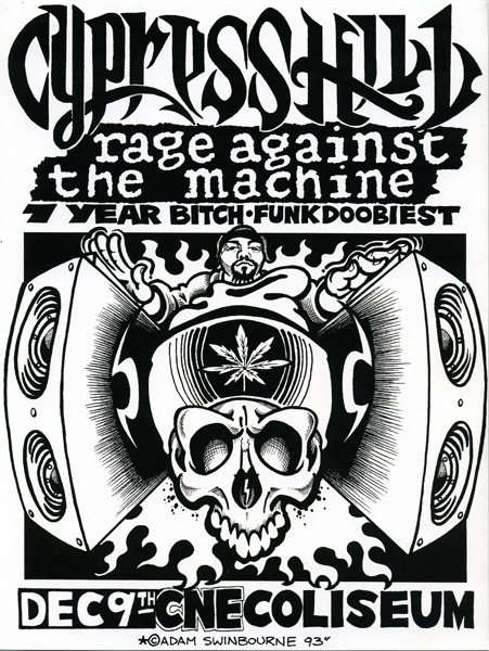 7yr-bitch:7 Year Bitch concert flyers