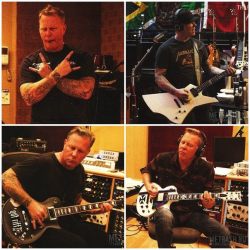 metallicalounge:  James in the Studio…