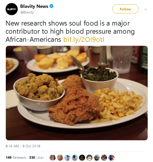 goawfma:what sounds more dangerous - fast food every other day or soul food on easter, christmas and