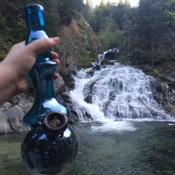 stoner-interrupted:  drugbuffet:  Took a little walk/smoke sesh at the falls today. ❤️  such a beautiful spot