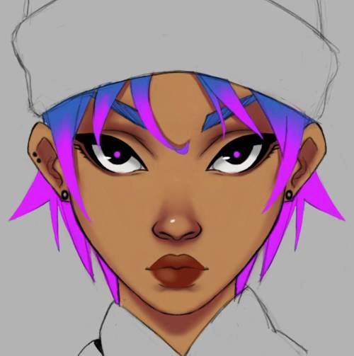 My last few color pic felt flat …. Working on coloring and shading. #wip #workinprogress #oc 