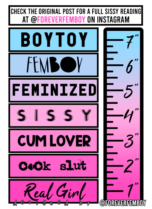 hardmasterfist1: foreverfemboy: I designed this myself. I used to do graphics for sissy captions but