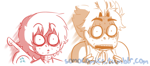 sonocomics:  Ironically enough a comic about avoiding the plot arrow had me avoiding a bunch of the plots I thought of for it until I finally settled for this one(and yes I know it wasn’t a fire but THEY DIDN’T KNOW)