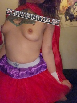 deviantlittleone:  My awesome Daddy @jecdaddy got us specially made individual costumes!! All to help me with role play &amp; getting me to explore more of my Little side!! 🙈👸🏻  Say hello to my alter ego: Lusty Little 😈 Yes…it’s also a