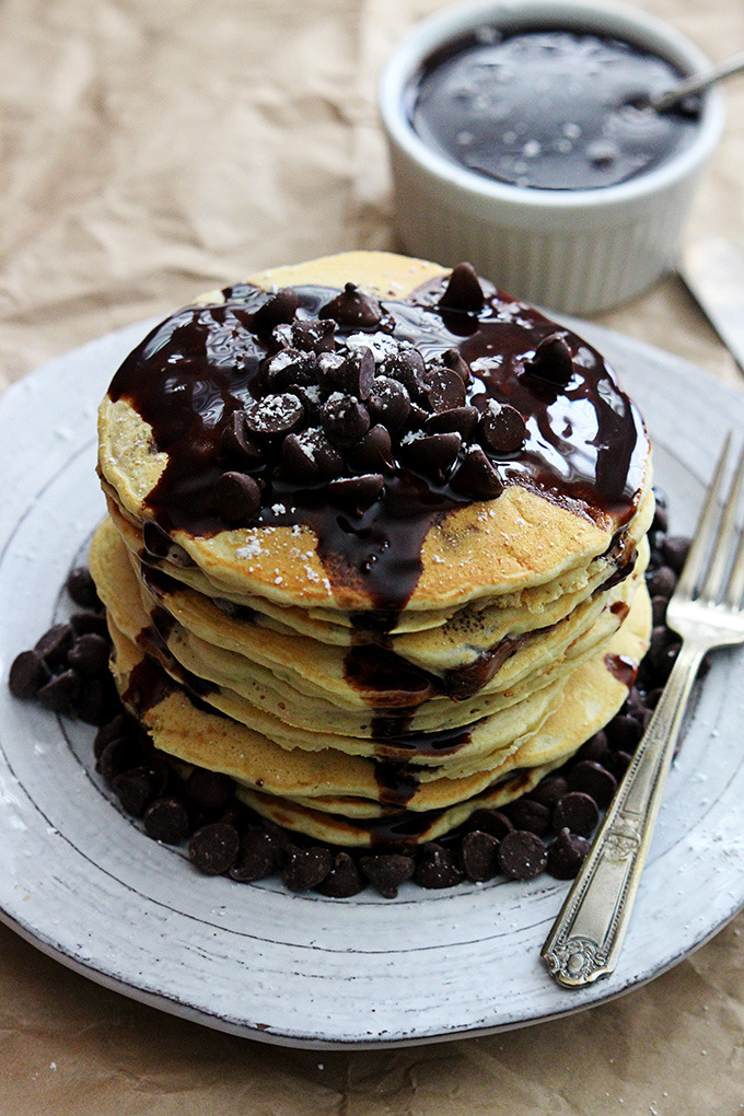 fullcravings:  Zucchini Chocolate Chip Pancakes