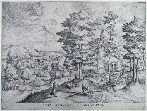 Running away the Mother of God into Egypt, Pieter Bruegel the ElderMedium: engraving,paper