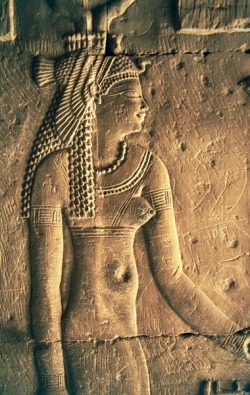 grandegyptianmuseum:      Relief of Goddess Hathor, Temple of Sobek and Haroeris  , Kom Ombo.