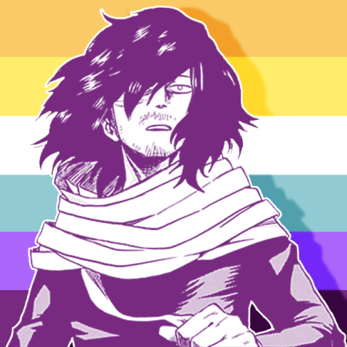 mlm-kiri: Non-binary gay Aizawa icons requested by Anon!Non-binary gay flag credit to @gywozepp