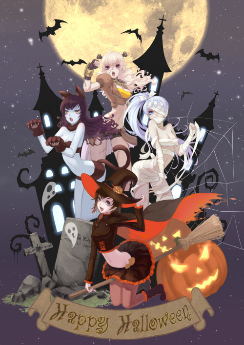 blakebellatuna:  Happy Halloween(RWBY) | -ELF-