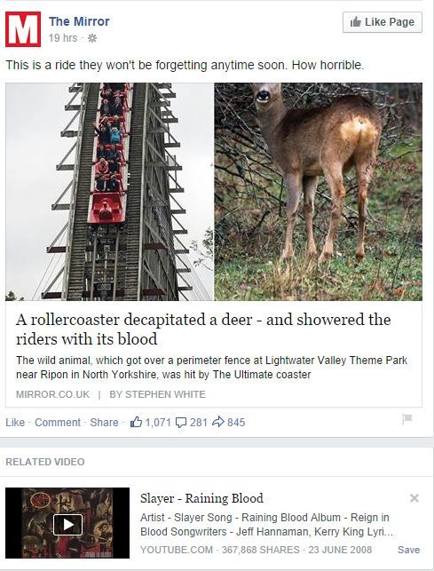 spoopytroll:  My friend sent me this unfortunate screenshot. Facebook you bastard. 