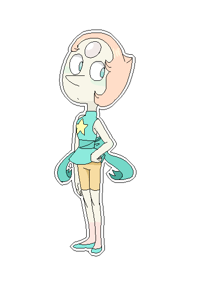 muffin-draw:  Might do another one of Pearl with sparkles and stuff, and the other