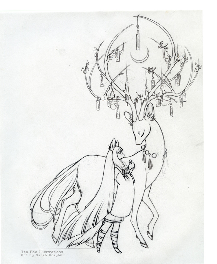teafoxillustrations:  Work in progress. 