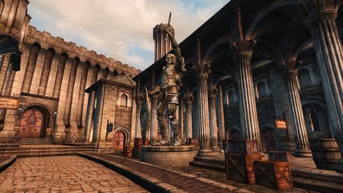 mazurah:In Cyrodiil, you can generally tell which city you’re in based on the architecture. Shown in