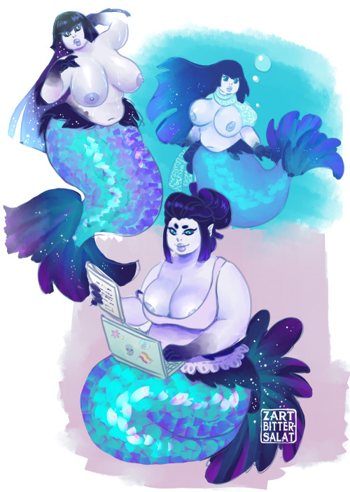 Woa this month went by so quickly&hellip; anyways here’s Maryn for Mermay! She is the tech in the bi