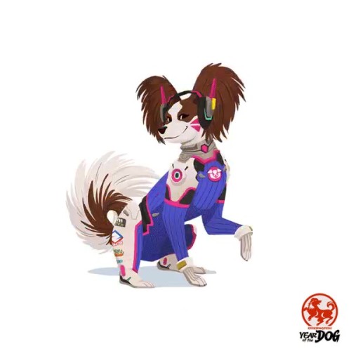 aurous-android: Overwatch heroes as dogs (x)