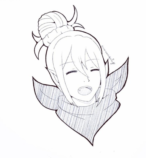 A friend reminded me how precious #Kana was so I had to draw her for #Sketchtember.#kanakamui #kan