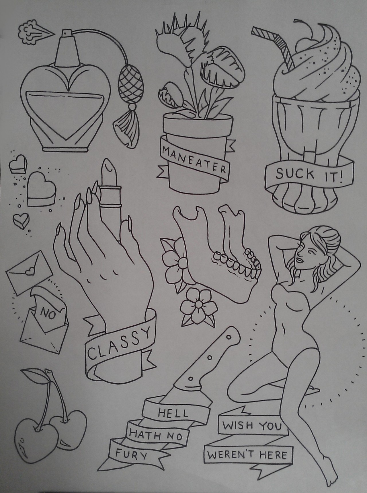 cuteys:  babycuts:  kittiesinwonderland:  the-tattooed-lady:  Been working on this