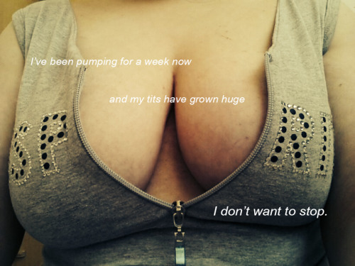 Anonymous submission by a very kinky girl…Â captioned by Boob Growth