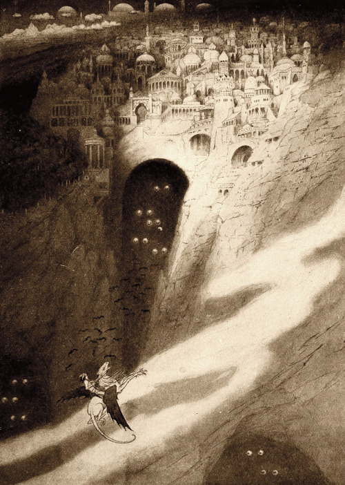 the-cinder-fields:Sidney Sime, The City of Never (1912)