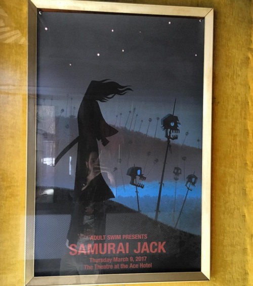 snaggle-teeth:Last night we went to the premiere of the first three episodes of the new Samurai Jack series.  THIS is the highest pinnacle of western animation.  It pushes the medium to the fullest and beyond, and does it will style, grace, and class. 