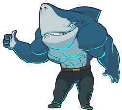thetwistedgrim:  More Shark dude, fun to draw (:PS: its obvious that I got inspired by Street Sharks..