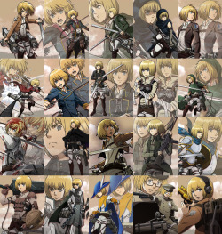 fuku-shuu:  Hangeki no Tsubasa - Armin - Full Sizes Here and Here(Updated 5/18/2015)To commemorate the end of Hangeki no Tsubasa, here is an ongoing retrospective of the popular classes and all the characters!